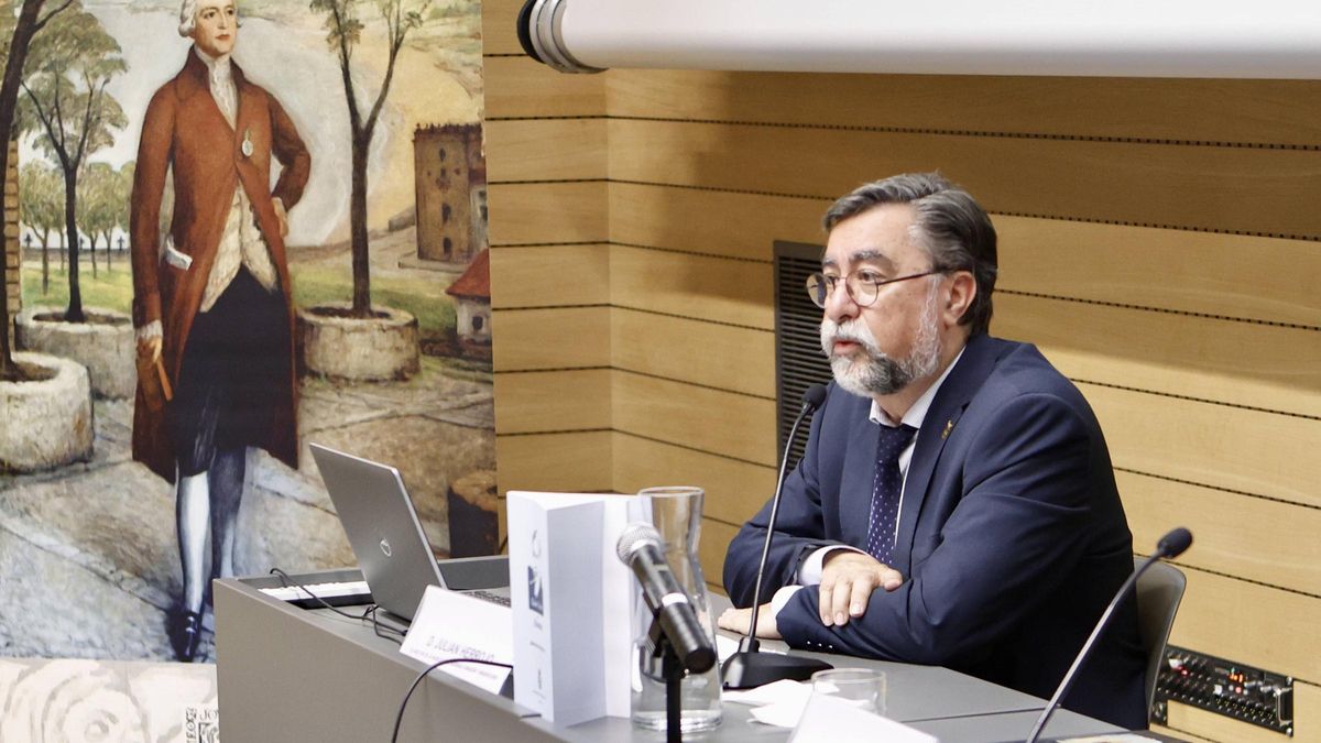 Herrojo, durante el acto.