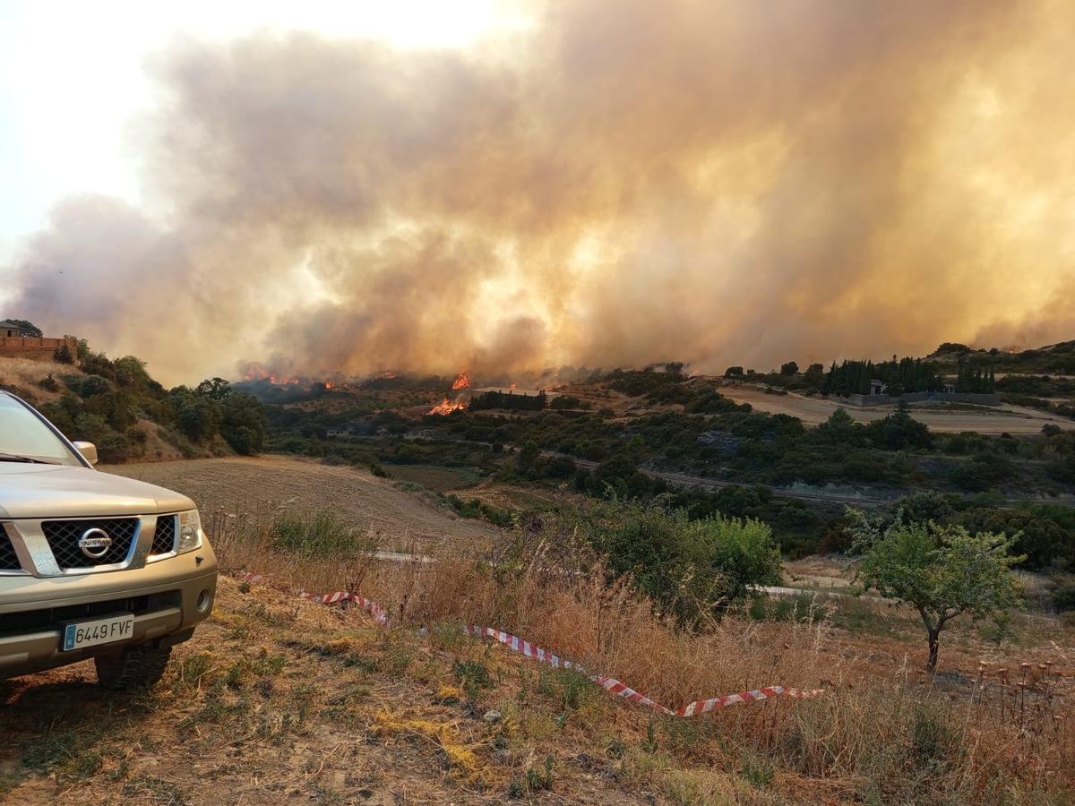 Incendio forestal de Orés.