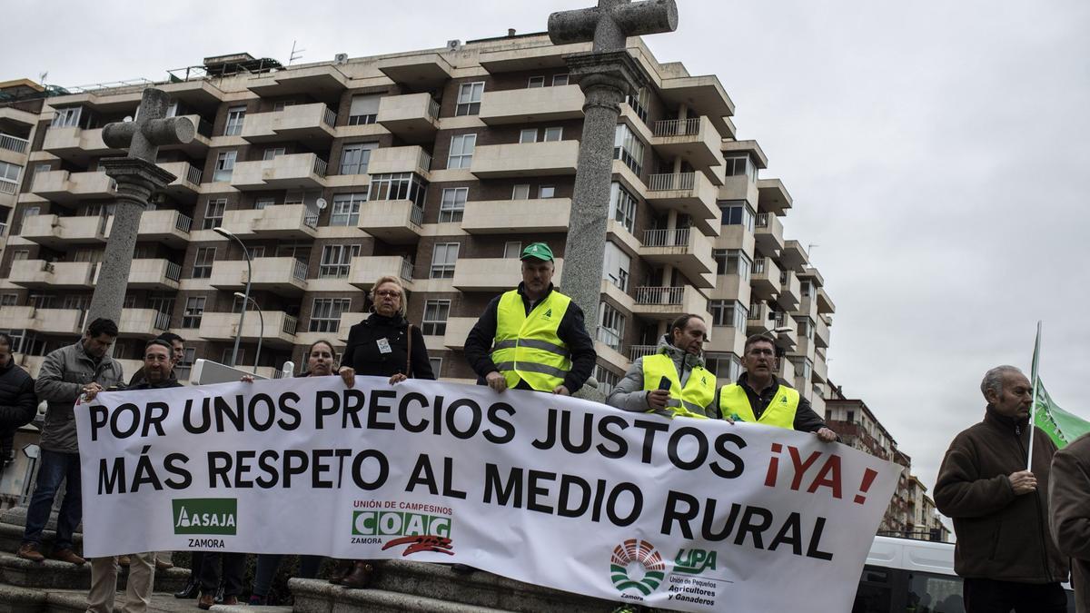 Una manifestación del mundo del campo en Zamora