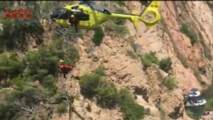 Rescate de un hombre que cayó por un precipicio en Palafrugell.