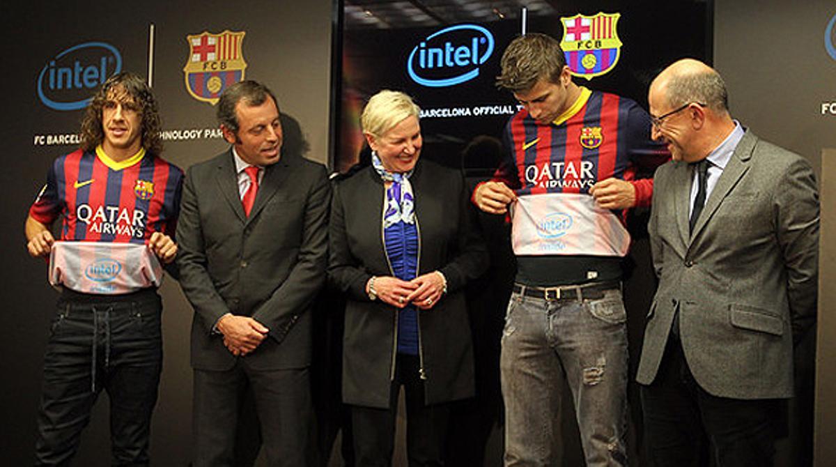 El president del Barça, Sandro Rosell, aprofita la presentació d’Intel com a nou patrocinador per frenar qualsevol debat sobre el futur de Messi.
