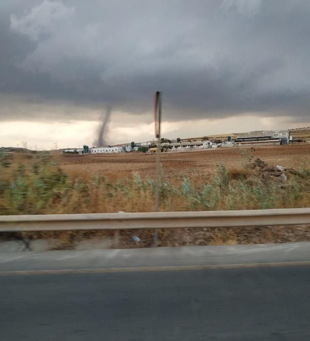 Un tornado atraviesa Campillos