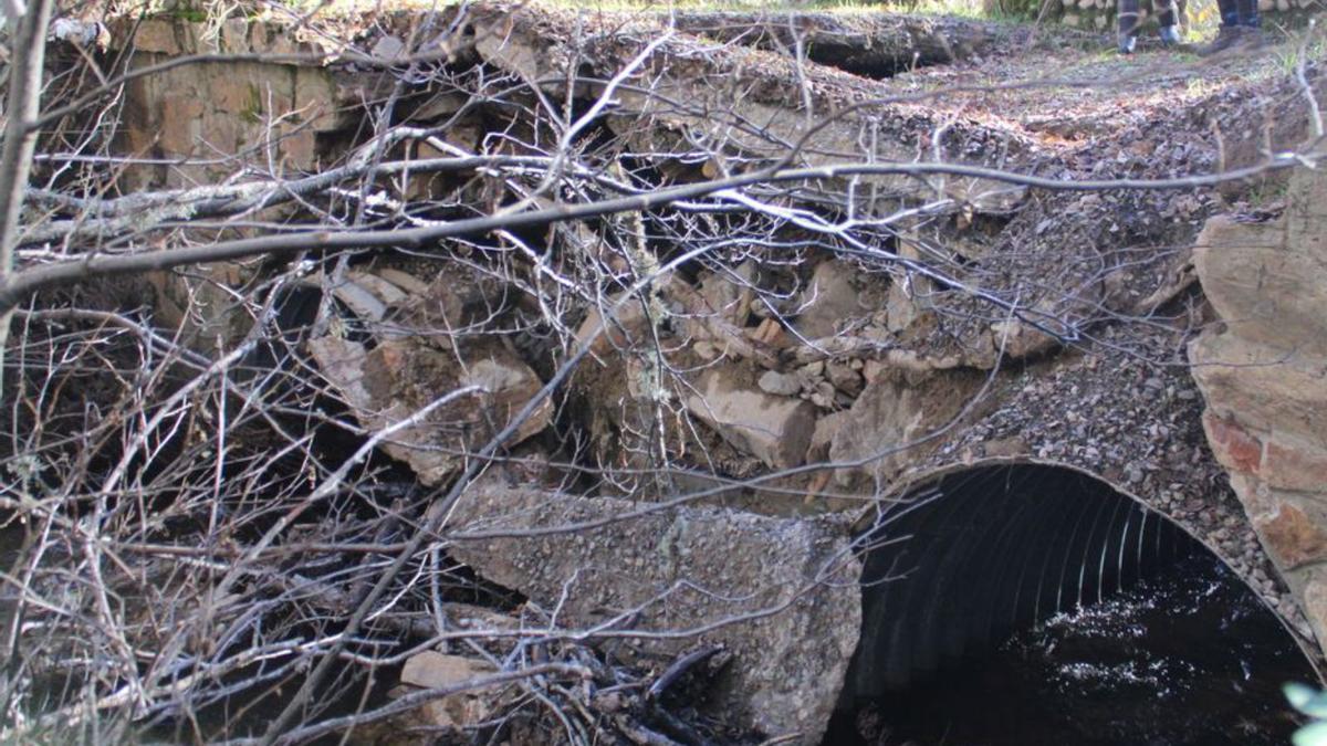 Villarejo de la Sierra reclama el arreglo del puente a Espadañedo