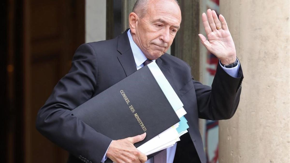 El hasta ahora ministro del Interior francés, Gérard Collomb.