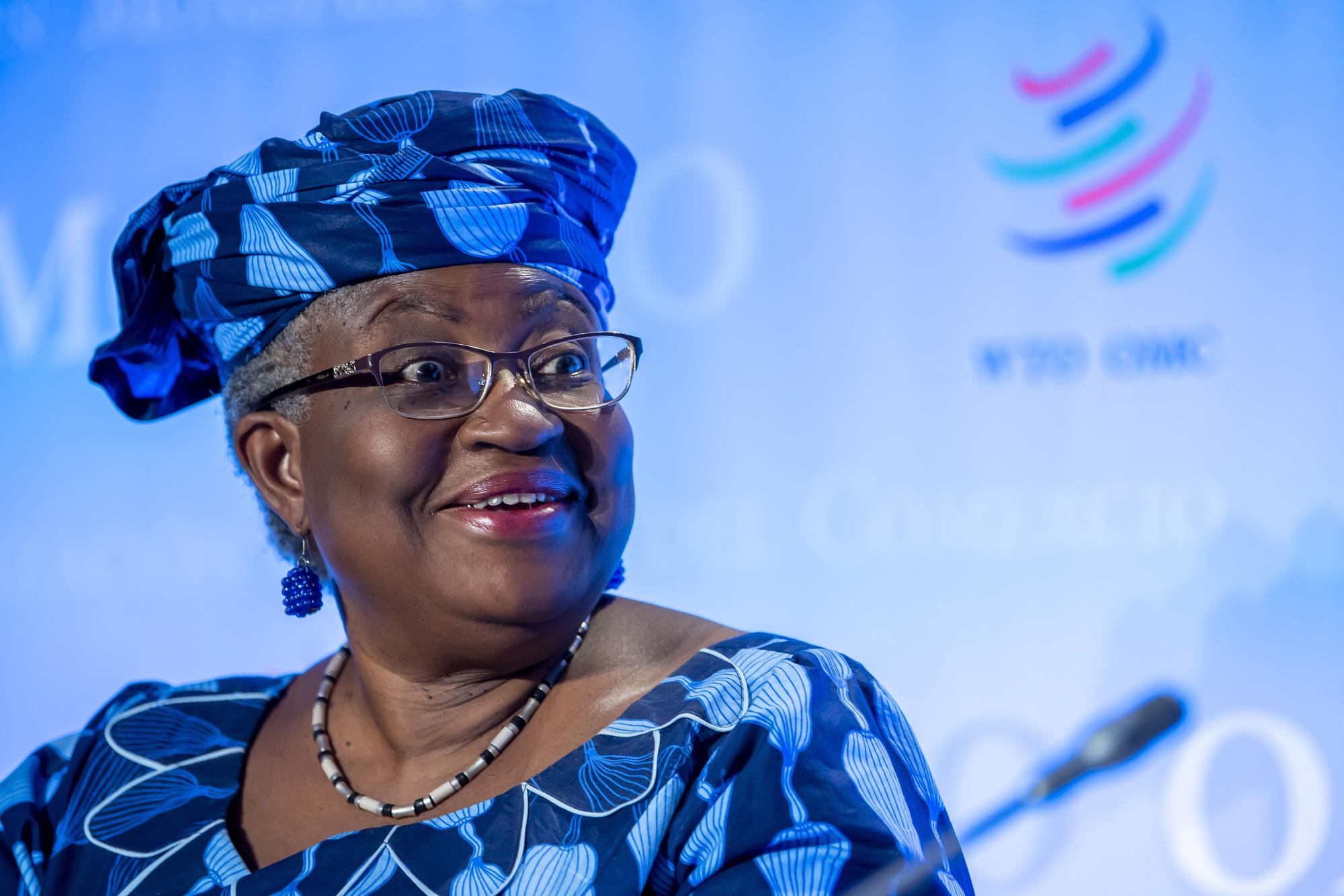 Ngozi Okonjo-Iweala, en la Organización Mundial del Comercio, el pasado julio.