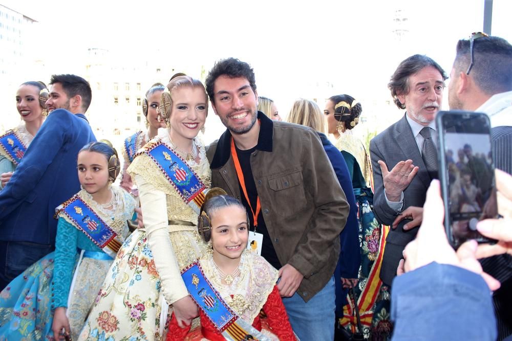 Con los padres de las mayores