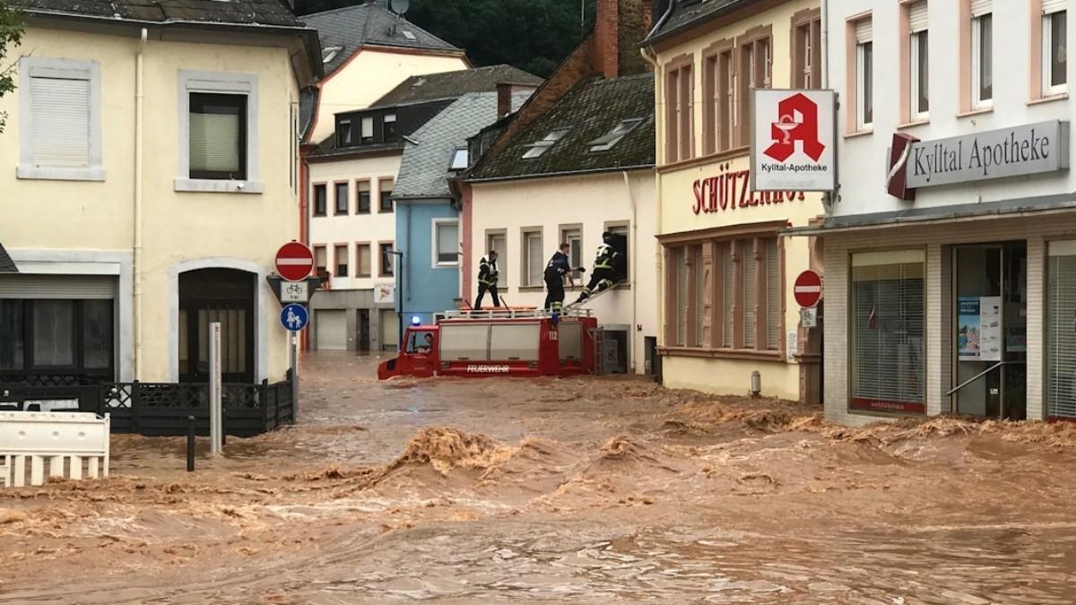 Dantescas inundaciones en Alemania