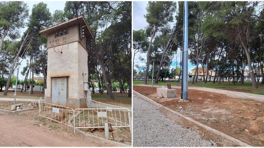 El Termet de Vila-real guanya paisatge: Adeu a l'històric 'colomer', després de soterrar la línia elèctrica