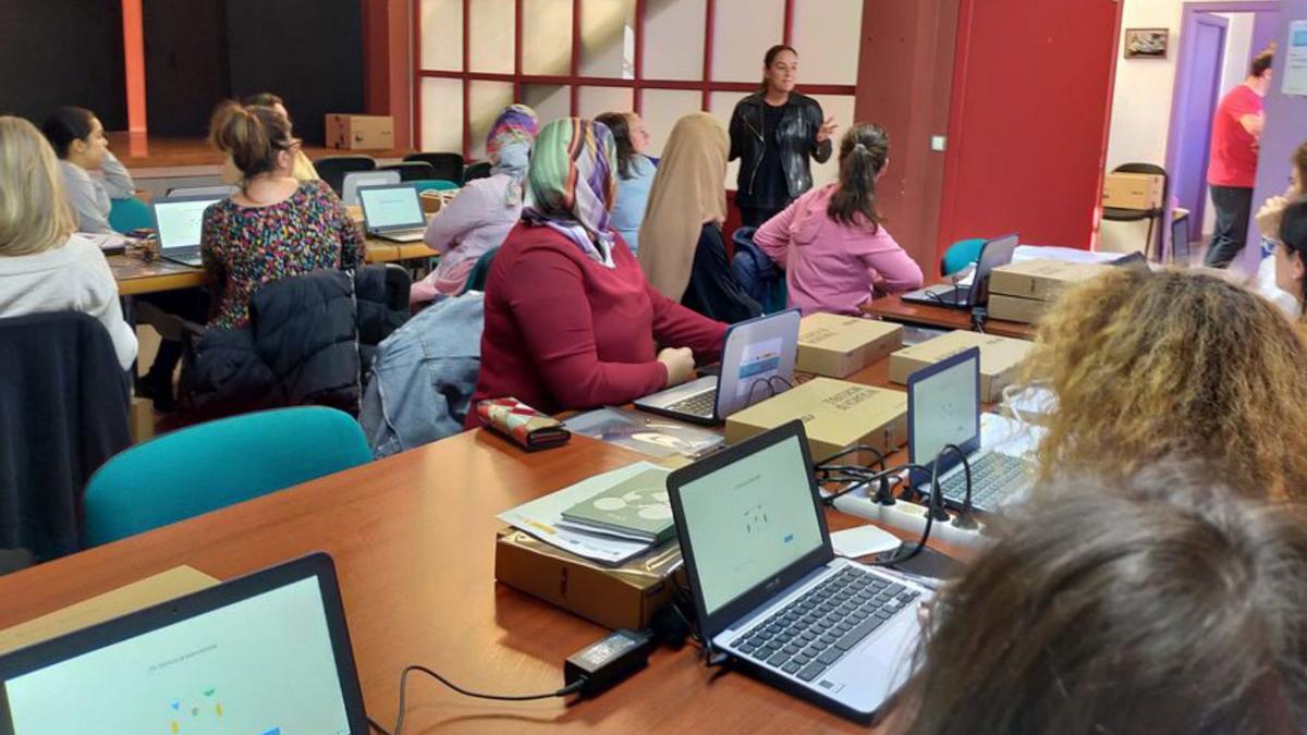 Ángela Troitiño acudió ayer a la apertura del curso.