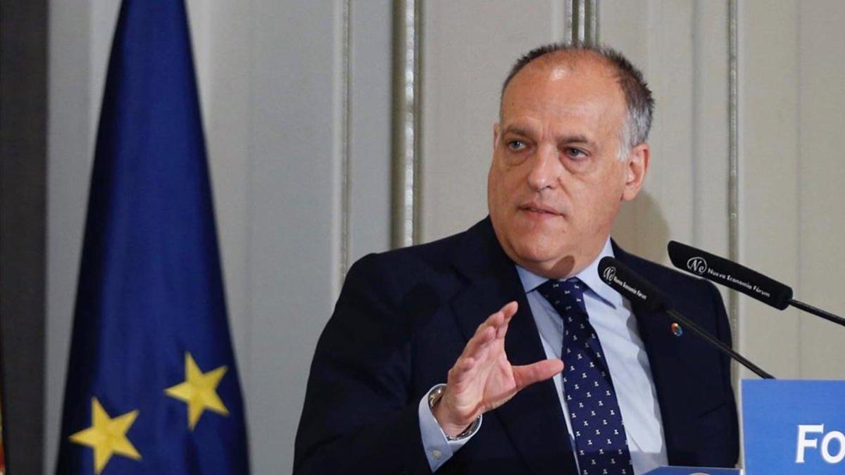 Tebas se opone a la Superliga de Campeones