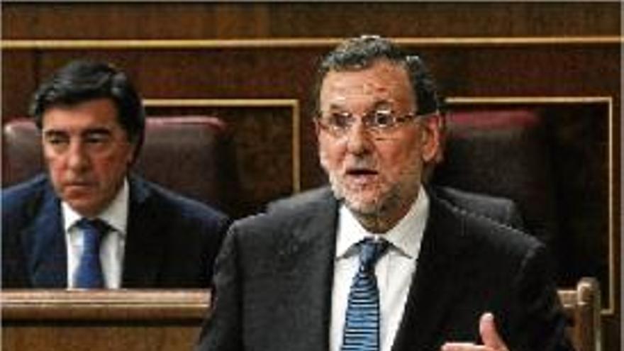 Mariano Rajoy, ahir, en una intervenció al Congrés de Diputats
