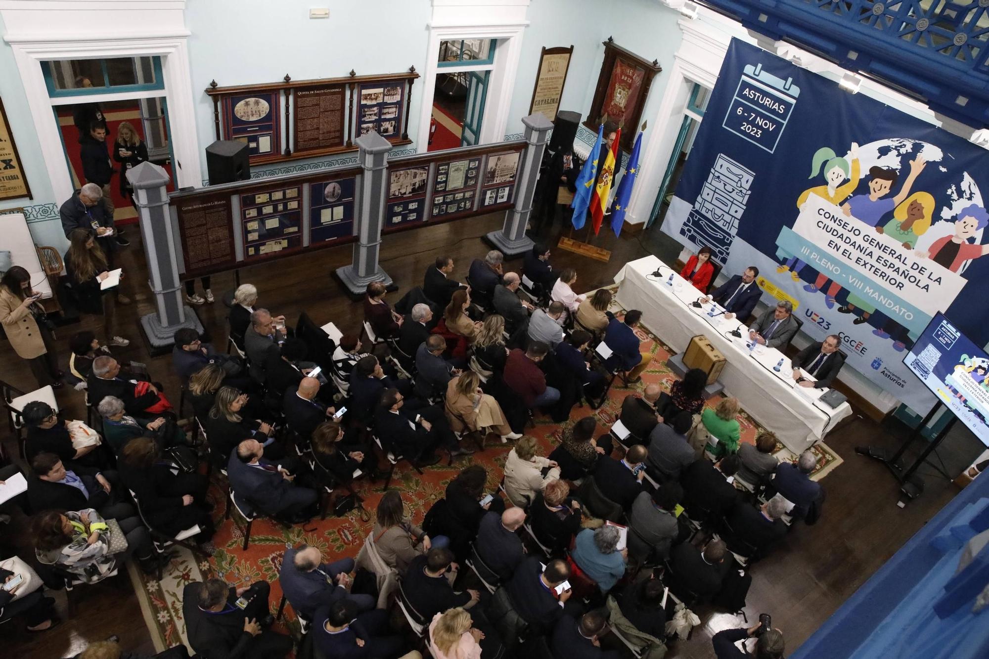 EN IMÁGENES:  Así fue el Pleno del Consejo General de Ciudadanía Española en el Exterior celebrado en el Museo de la Emigración-Archivo de Indianos en Colombres