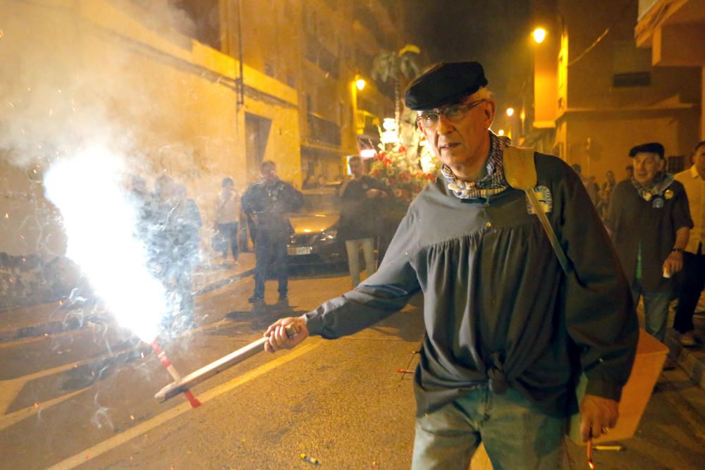 Instante de la Passejà de Sant Onofre celebrada el sábado por la noche en Quart de Poblet.