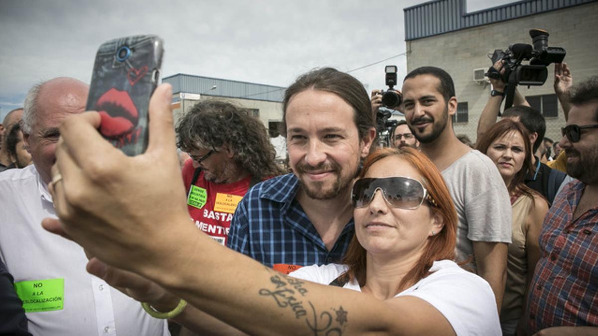 Rabell y Pablo Iglesias apoyan a los trabajadores de Valeo.