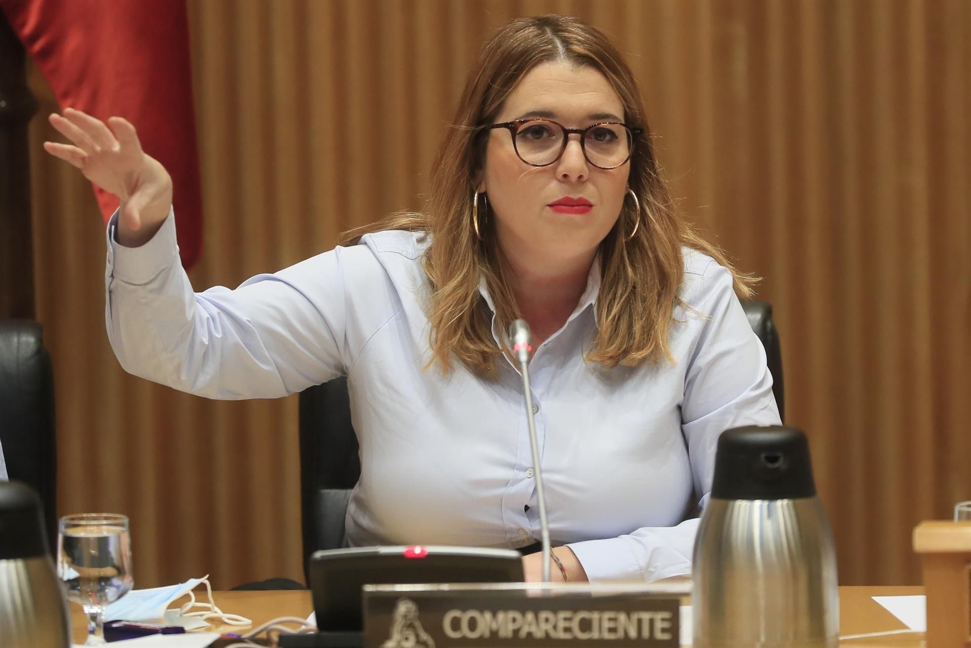 La secretaria de Estado de Igualdad y contra la Violencia de Género, Ángela Rodríguez, comparece en la comisión de Seguimiento y Evaluación de los Acuerdos del Pacto de Estado en materia de Violencia de Género