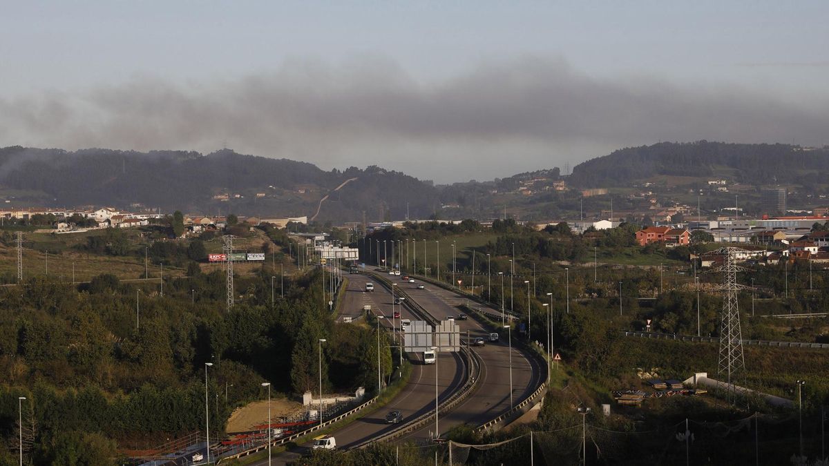 Nube de contaminación sobre la zona oeste.