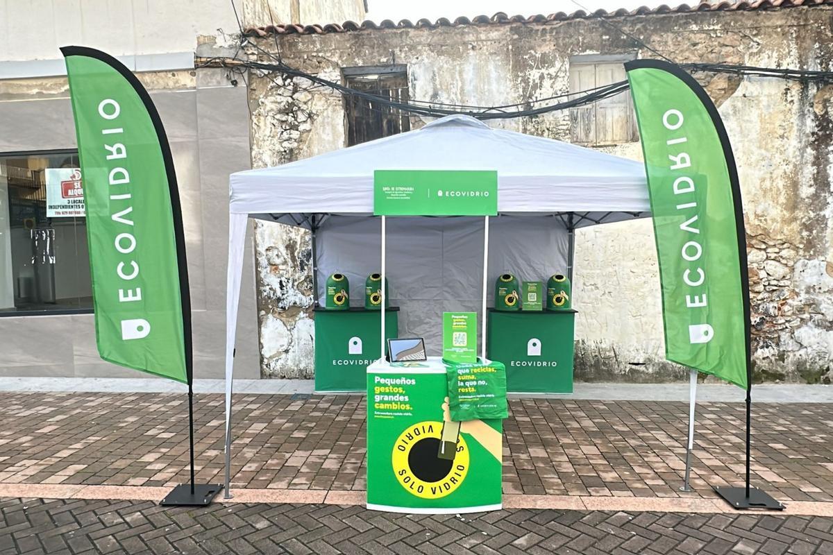 Punto verde instalado en Villanueva de la Serena.