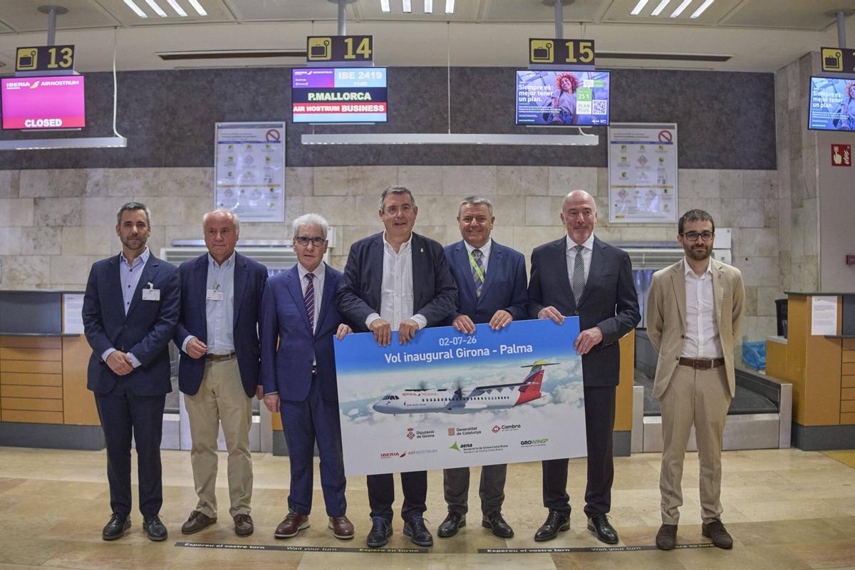 20260702 Inaguració de la ruta entre l'aeroport de Girona i Palma de Mallorca que opera Air Nostrum 20260702 Inaguració de la ruta entre l'aeroport de Girona i Palma de Mallorca que opera Air Nostrum