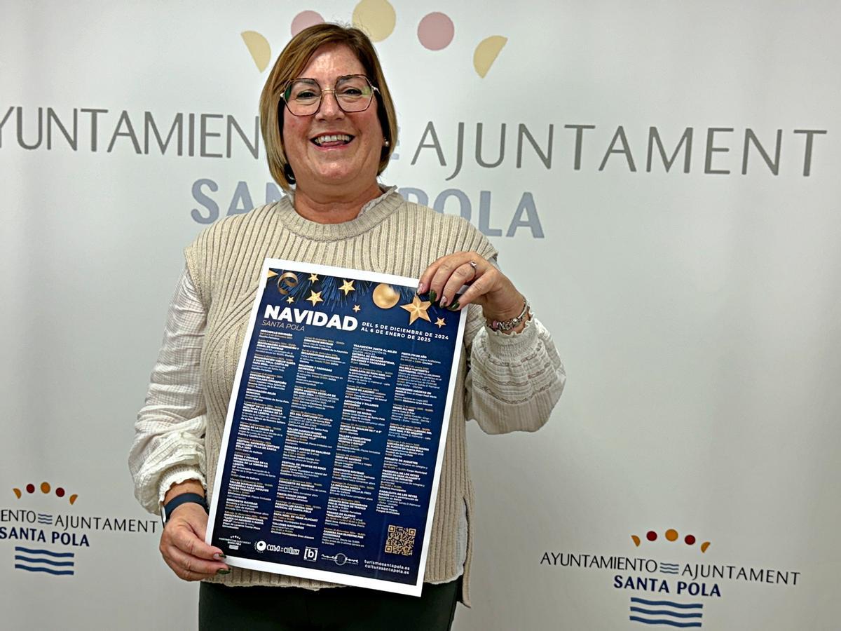 Nely Baile presentado la programación de Navidad 2024 de Santa Pola