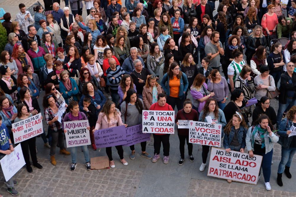 Manifestación en Elda en contra de la sentencia de 'La Manada'