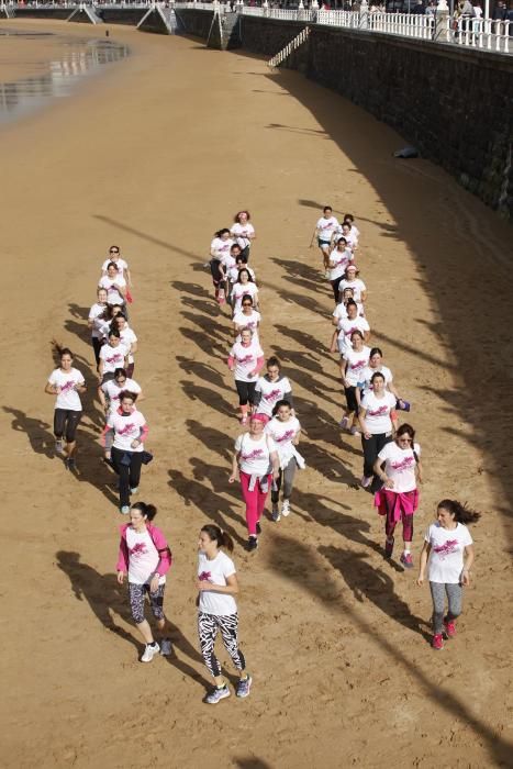 Entrenamiento para la carrera de la mujer de Gijón con Paula Butragueño