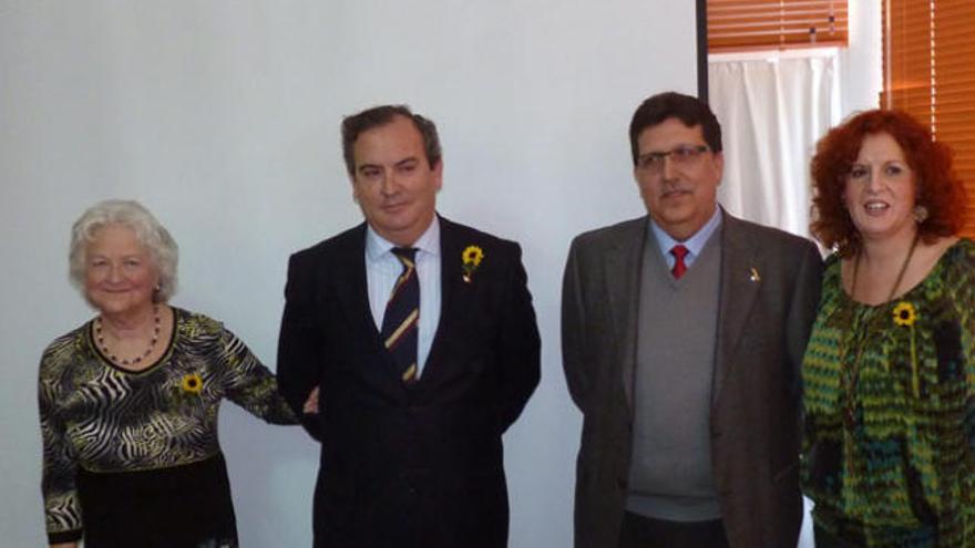 Joan Hunt, Ricardo Urdiales, Fernando Gil y Marisa Martín, ayer en Cudeca.