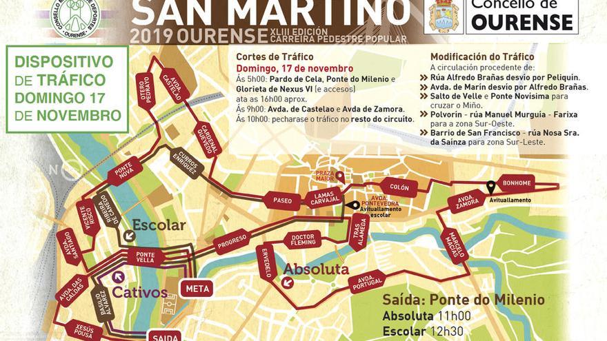 Gráfico sobre la Carreira Popular de San Martiño.  // FdV