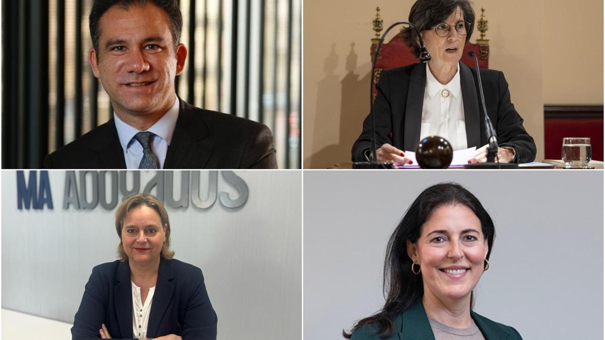 José Moya, Encarnación Molino, Sofía Acuña y Soledad Fernández Reyes