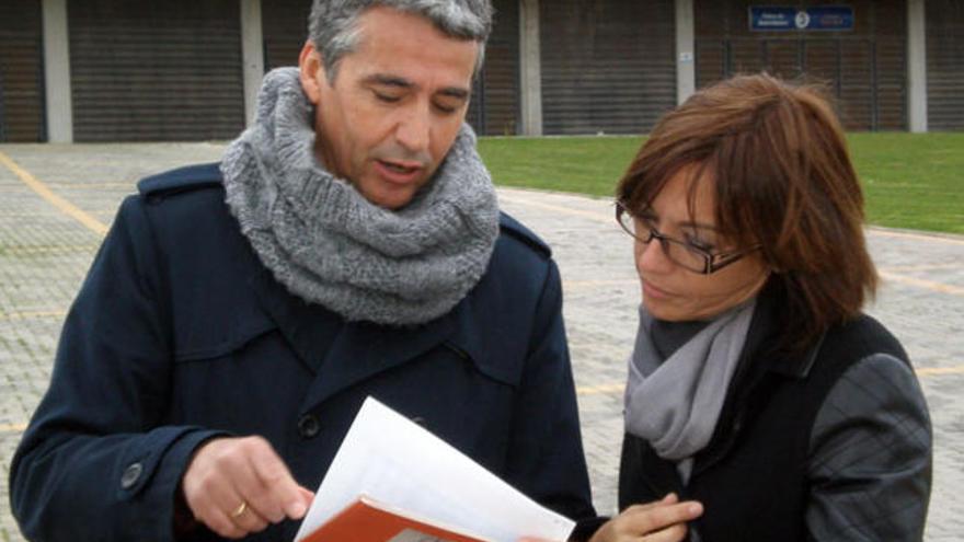 Manuel Hurtado y María Gámez, esta mañana.