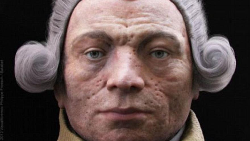 3 Bust en cera de Maximilien Robespierre elaborat també per Madame Tussaud. 4 Edward Carey, autor de «Little», el llibre que recrea la vida de Marie Grosholtz-Madame Tussaud.