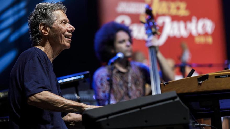 Chick Corea, durante su actuación en San Javier.