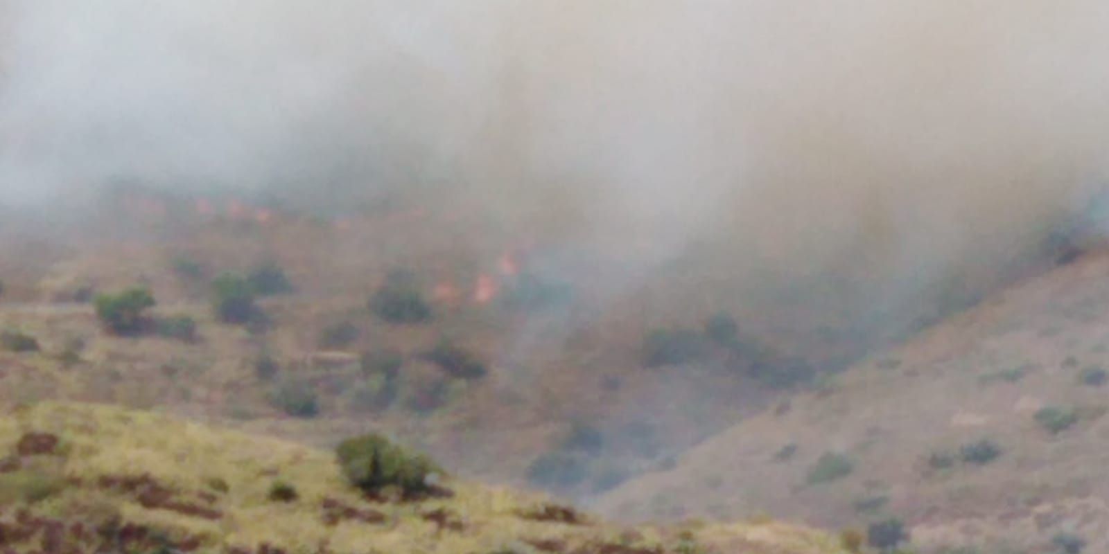 Incendi a Portbou