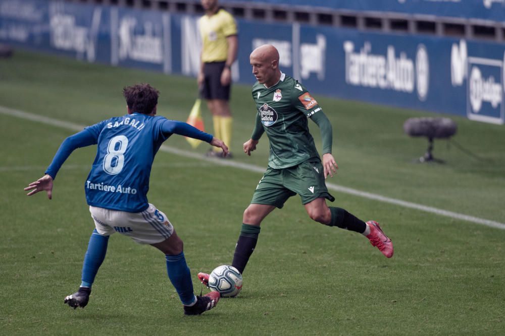 El Dépor saca un empate de su visita a Oviedo: 2-2