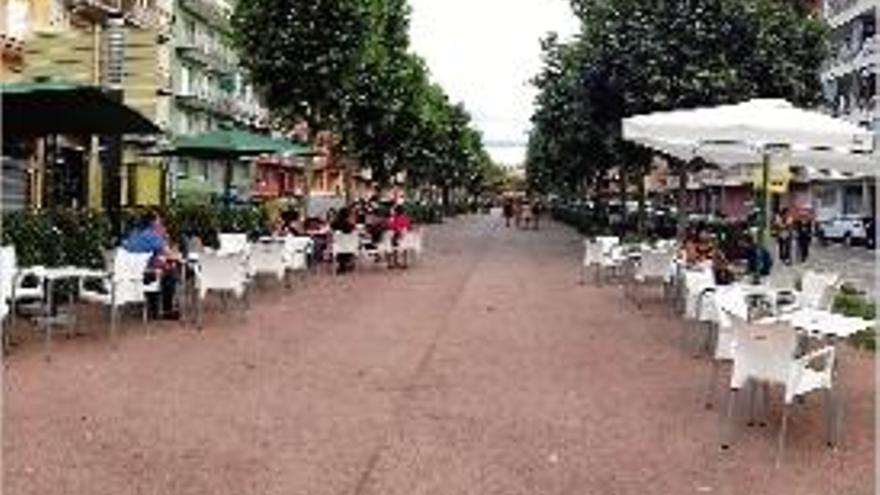 Imatge de l&#039;avinguda Catalunya on s&#039;instal·larà el nou mercat setmanal.