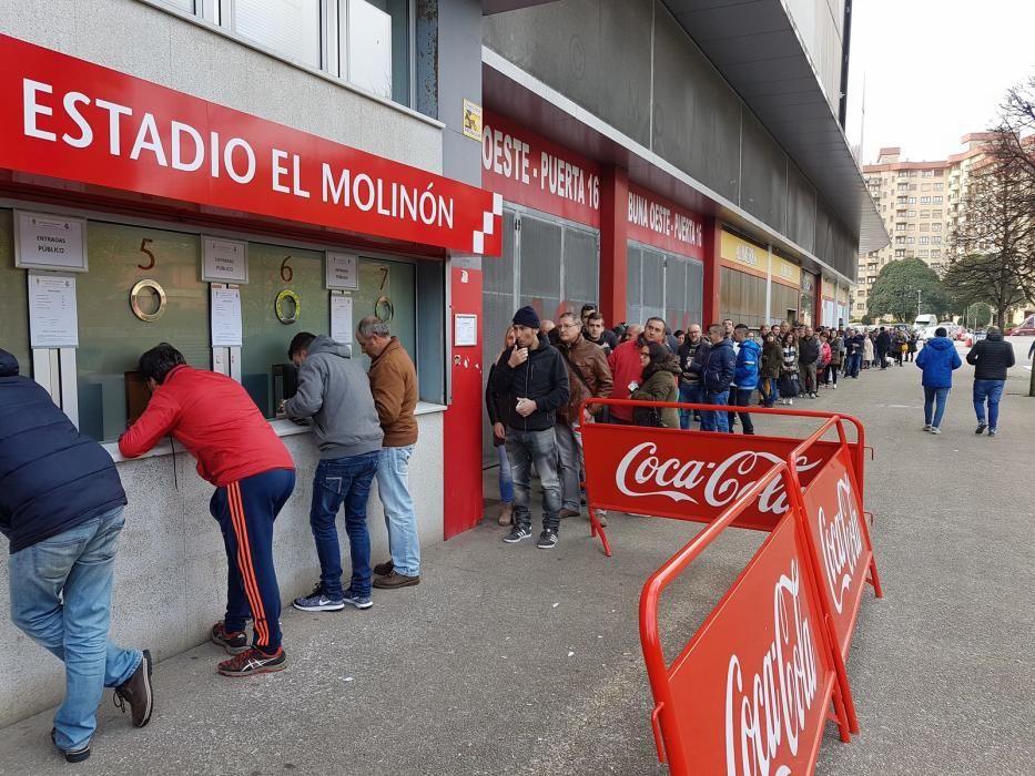 Venta de entradas para la visita del Madrid a El Molinón