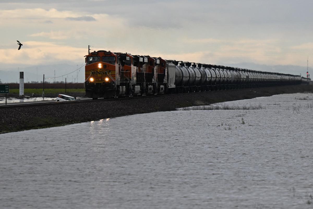 Inundaciones en el condado de Tulare, en California