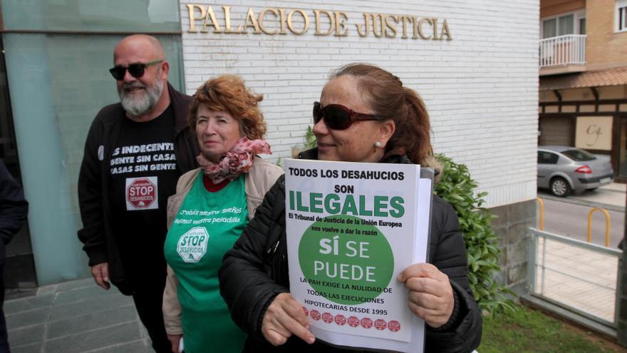 Protestas contra los desahucios en Cartagena