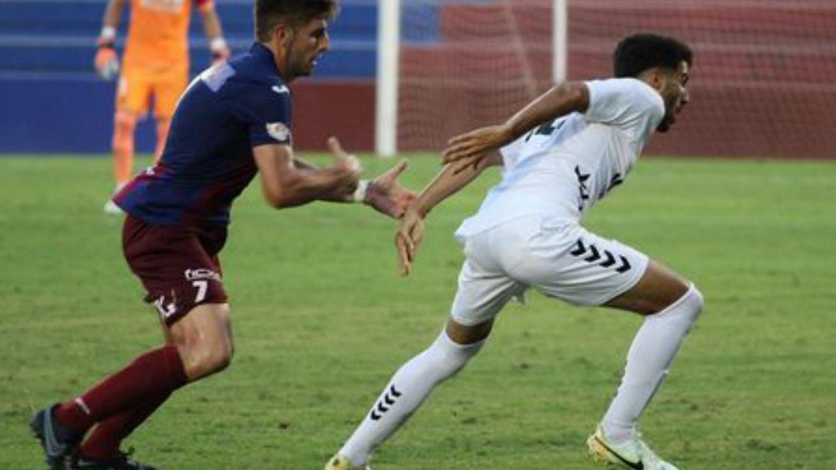 Yasser, durante el encuentro. | PRENSA UCAM MURCIA CF