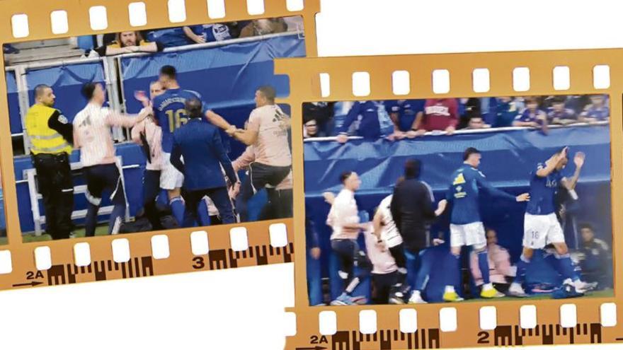 La frustración se apodera de David Carmo, central del Real Oviedo: la instrahistoria del tenso momento que se vivió en el Tartiere