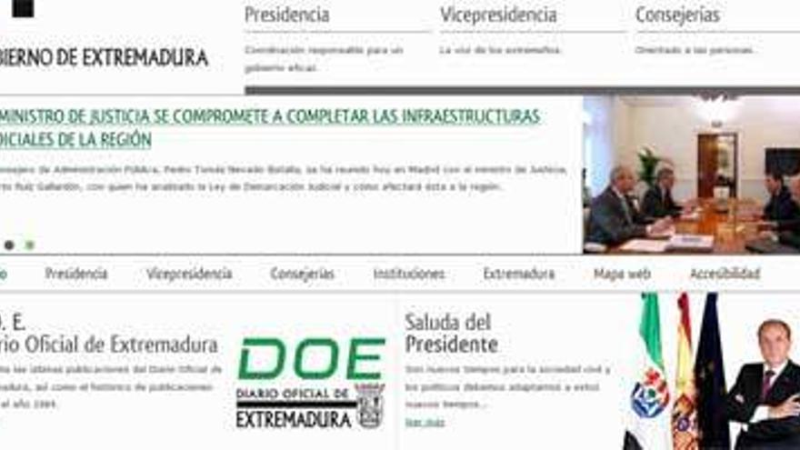 La nueva web de la Junta reúne en una página todos los contenidos del Ejecutivo