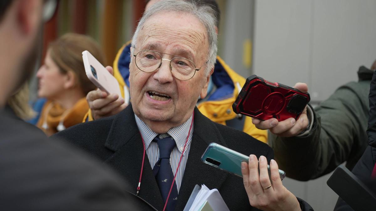 Miguel Bernad, abogado de Manos Limpias el pasado 9 de enero en Badajoz.