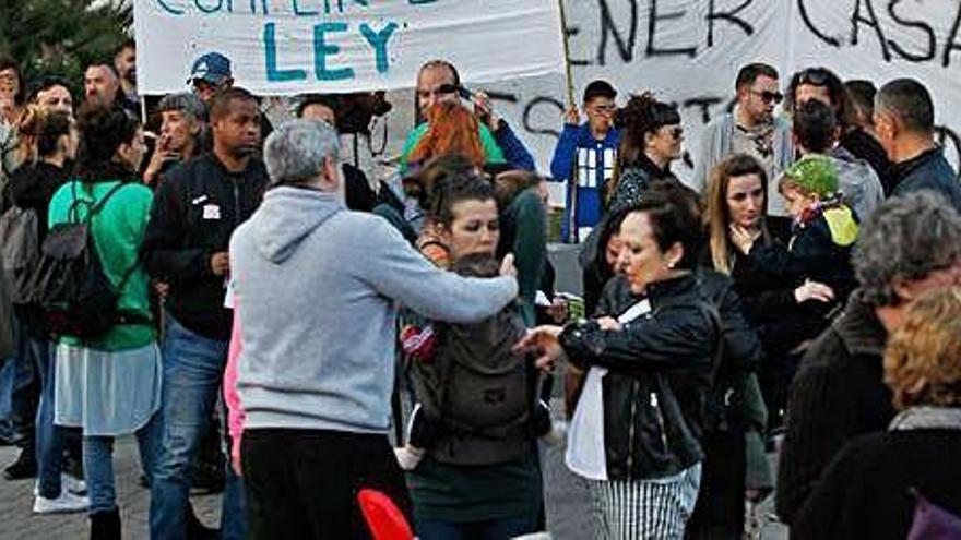 Manifestación en contra de la especulación con la vivienda en Ibiza, en una imagen de archivo.