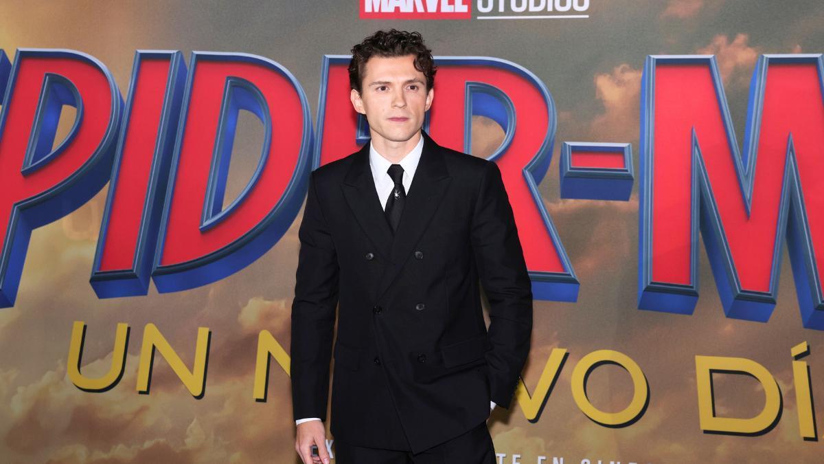 Tom Holland en la premiere de Spider-Man