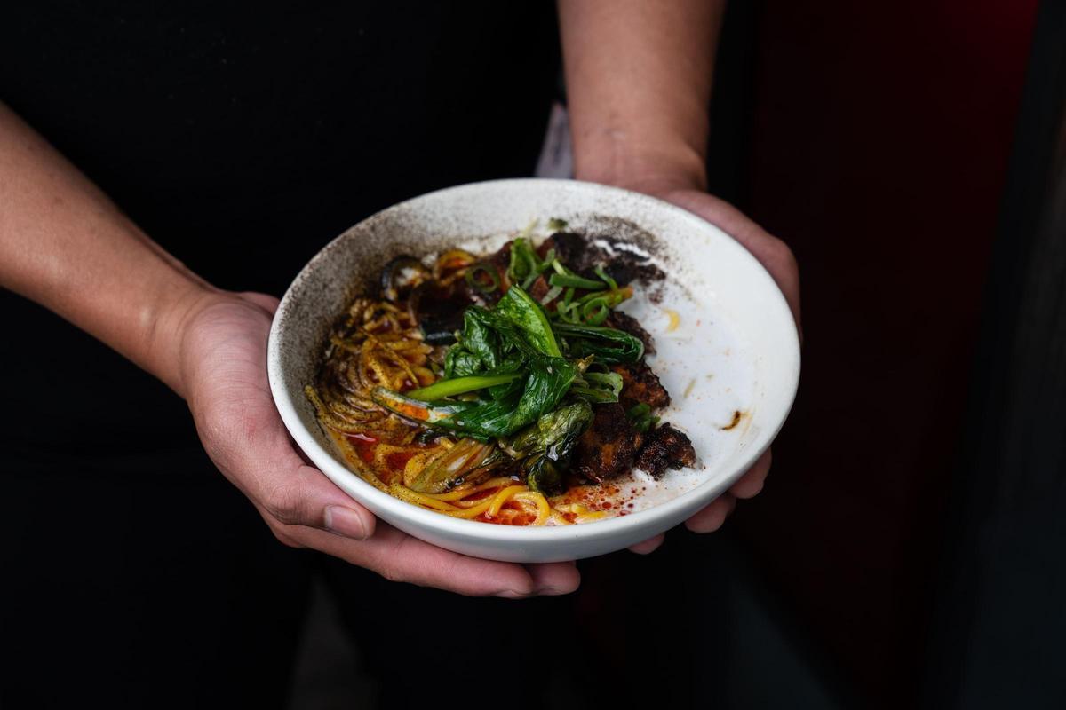 Uno de los platos veggies de Desoriente