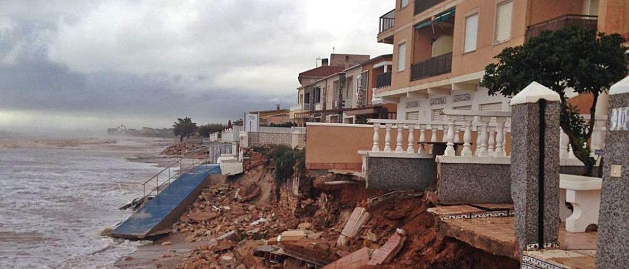 Zona de Las Villas afectada por el temporal Gloria.