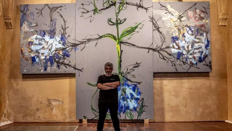 Visita nocturna a la exposición de Jorge Galindo en la iglesia de Santa Catalina en Badajoz