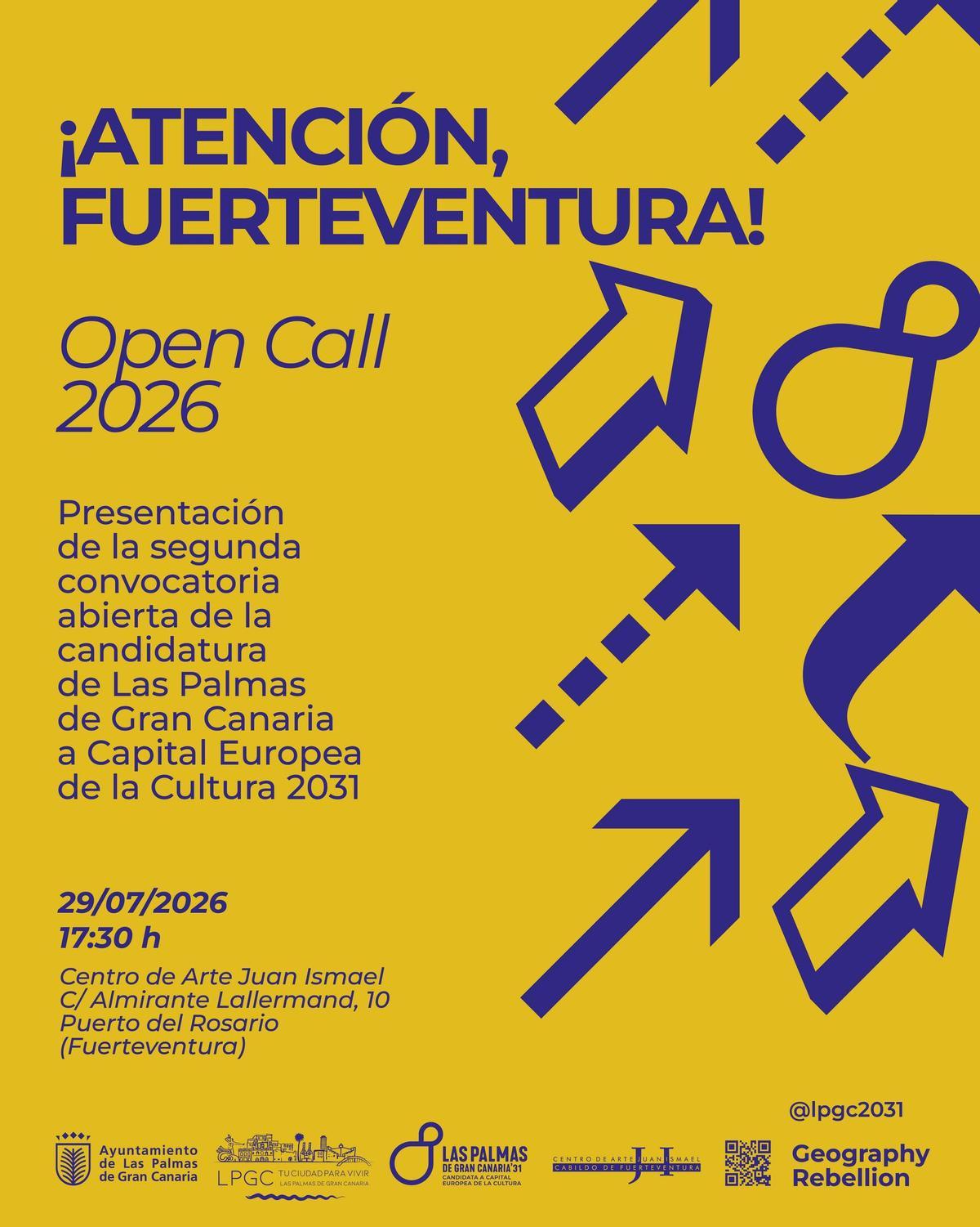 Cartel de la sesión en Fuerteventura