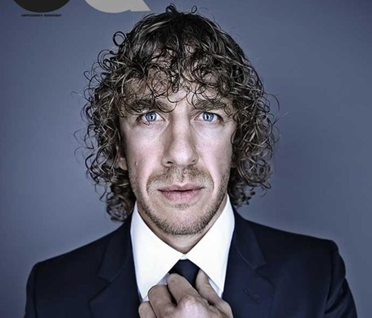 Carles Puyol, trajeado para la entrevista en GQ