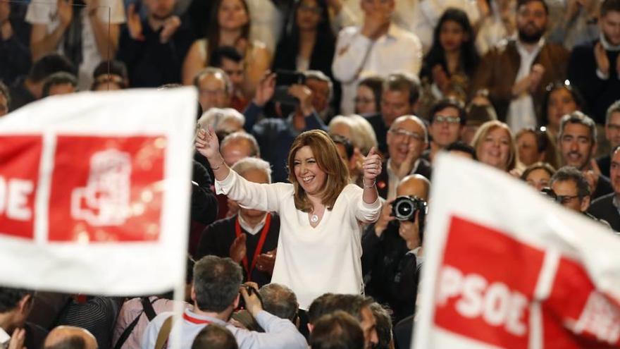 Díaz, en el acto en el que anunció en Madrid su candidatura.