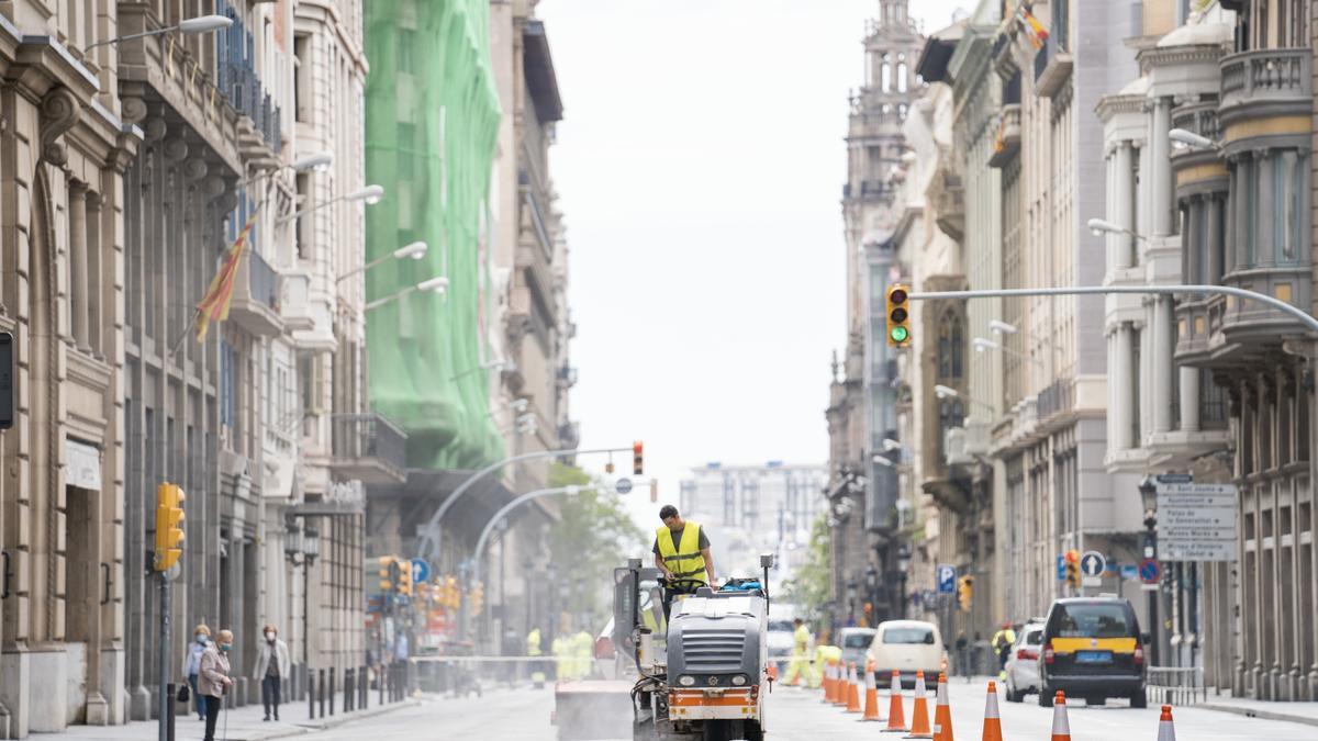 Obras en la Via Laietana